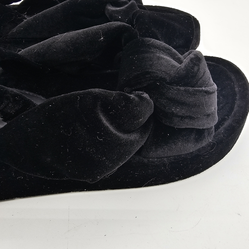 Jeffrey Campbell Sying Slingback Sandals Black Velvet Size 6 - Picture 11 of 12